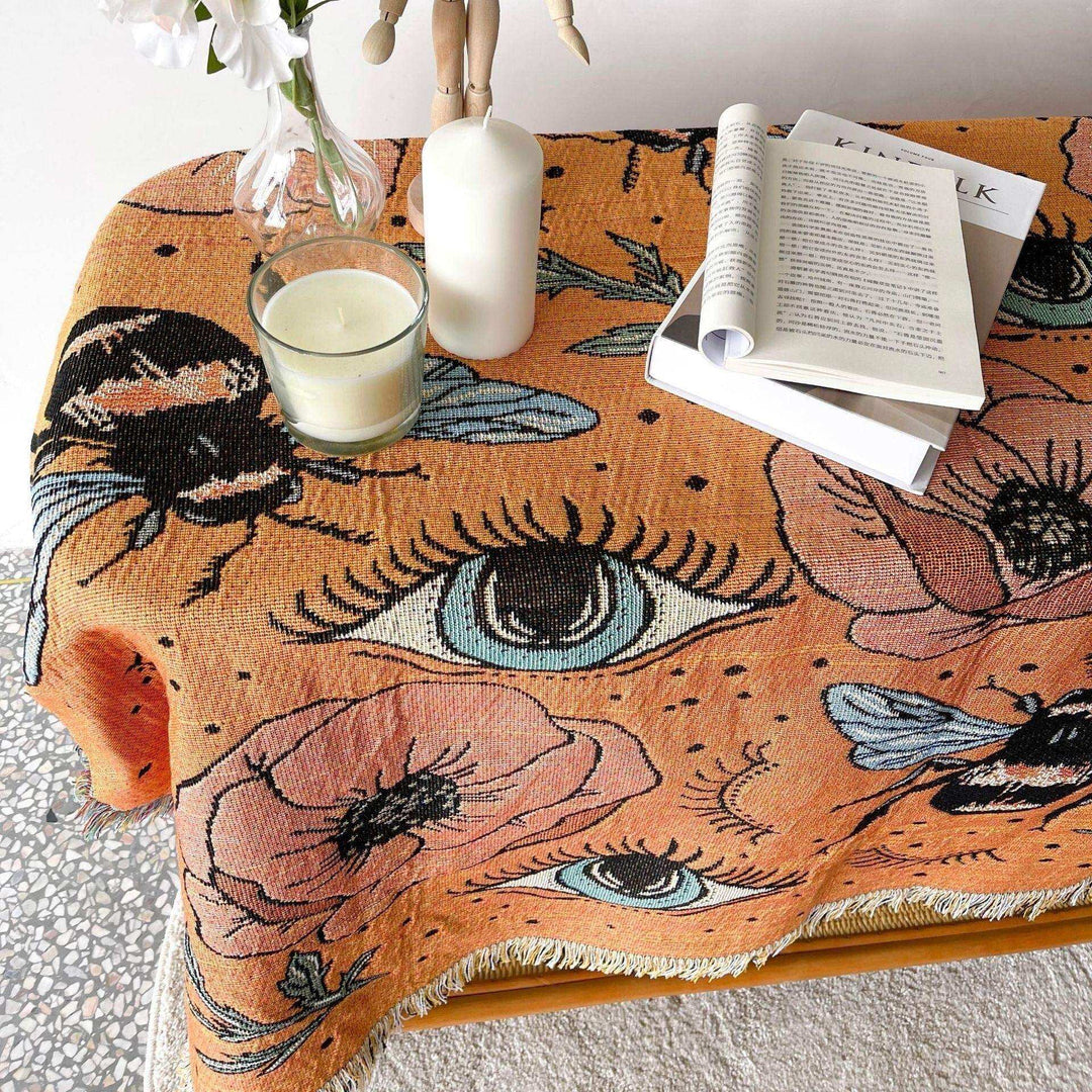 The Bumble Bee Tapestry / Throw - Sickhaus - Quirky Home Accessories UK