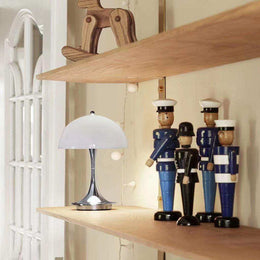 White and orange Luna lamp colour options