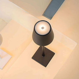 Minimal portable LED table lamp with 360-degree light