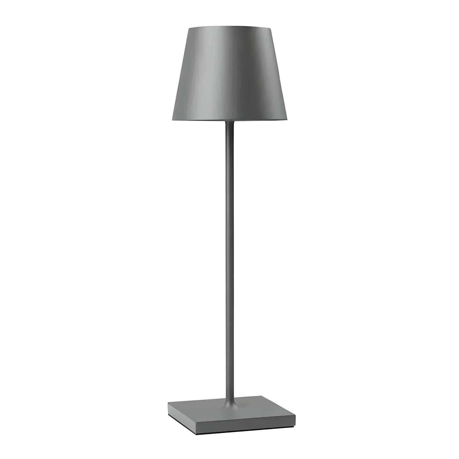 Portable USB-charging table lamp with integrated LED
