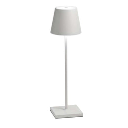 Aluminium LED table lamp with warm neutral and cool light
