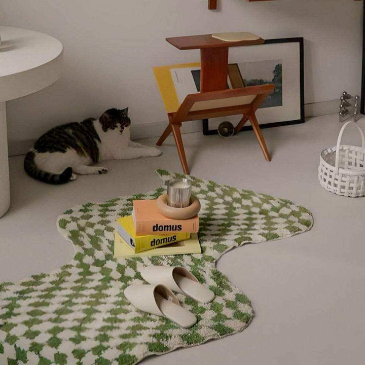 The Wavy Checkerboard Rug - Sickhaus - Quirky Home Accessories UK