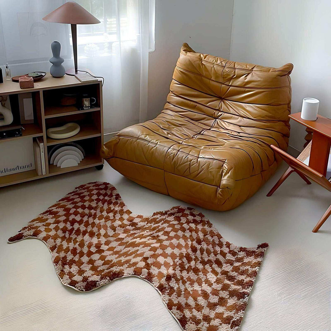The Wavy Checkerboard Rug - Sickhaus - Quirky Home Accessories UK