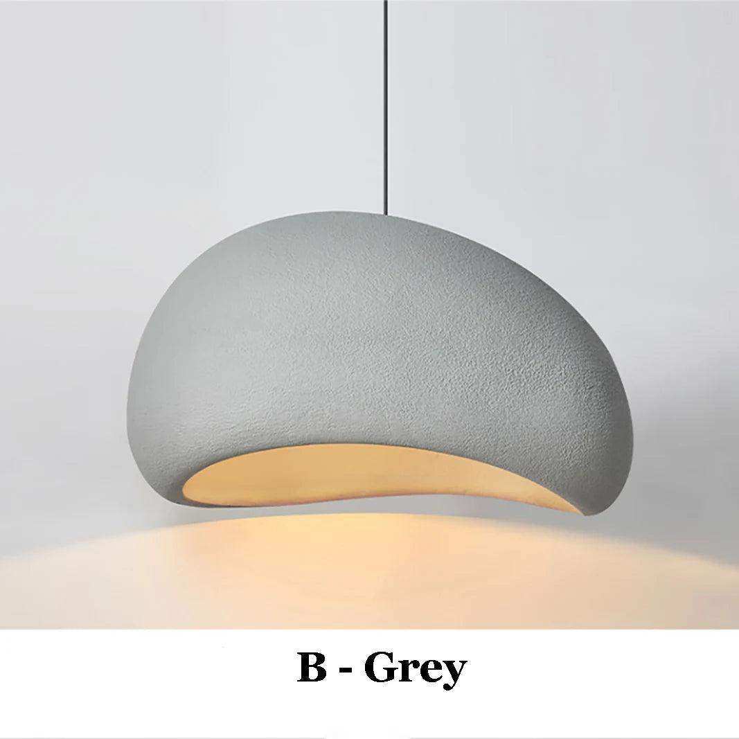 Organic pendant light with adjustable 150cm cable