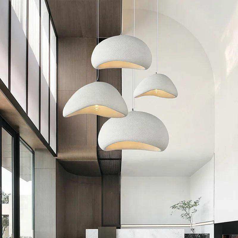 Style A Wabi-sabi pendant light with rounded form