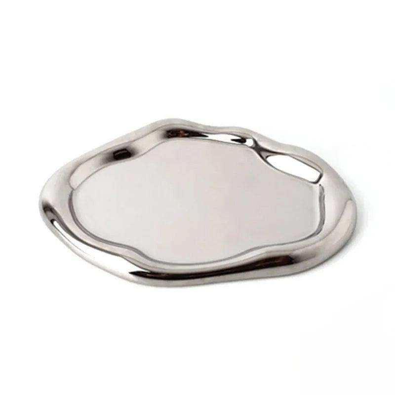 Wobbly Chrome Tray - Sickhaus - Quirky Home Accessories UK