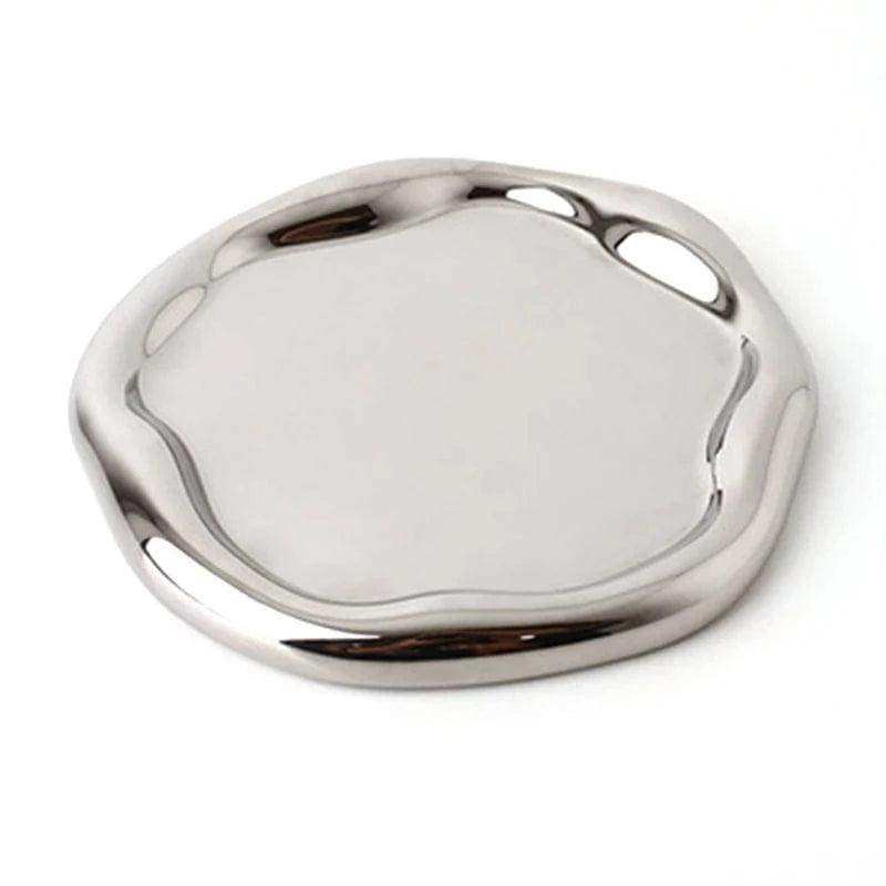 Wobbly Chrome Tray - Sickhaus - Quirky Home Accessories UK