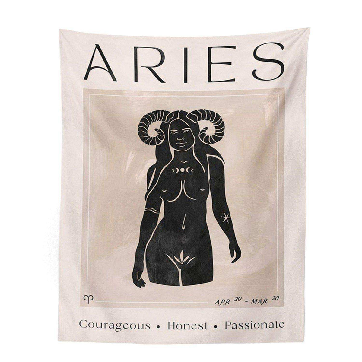 Minimalist zodiac artwork from the Astrology Tapestry collection