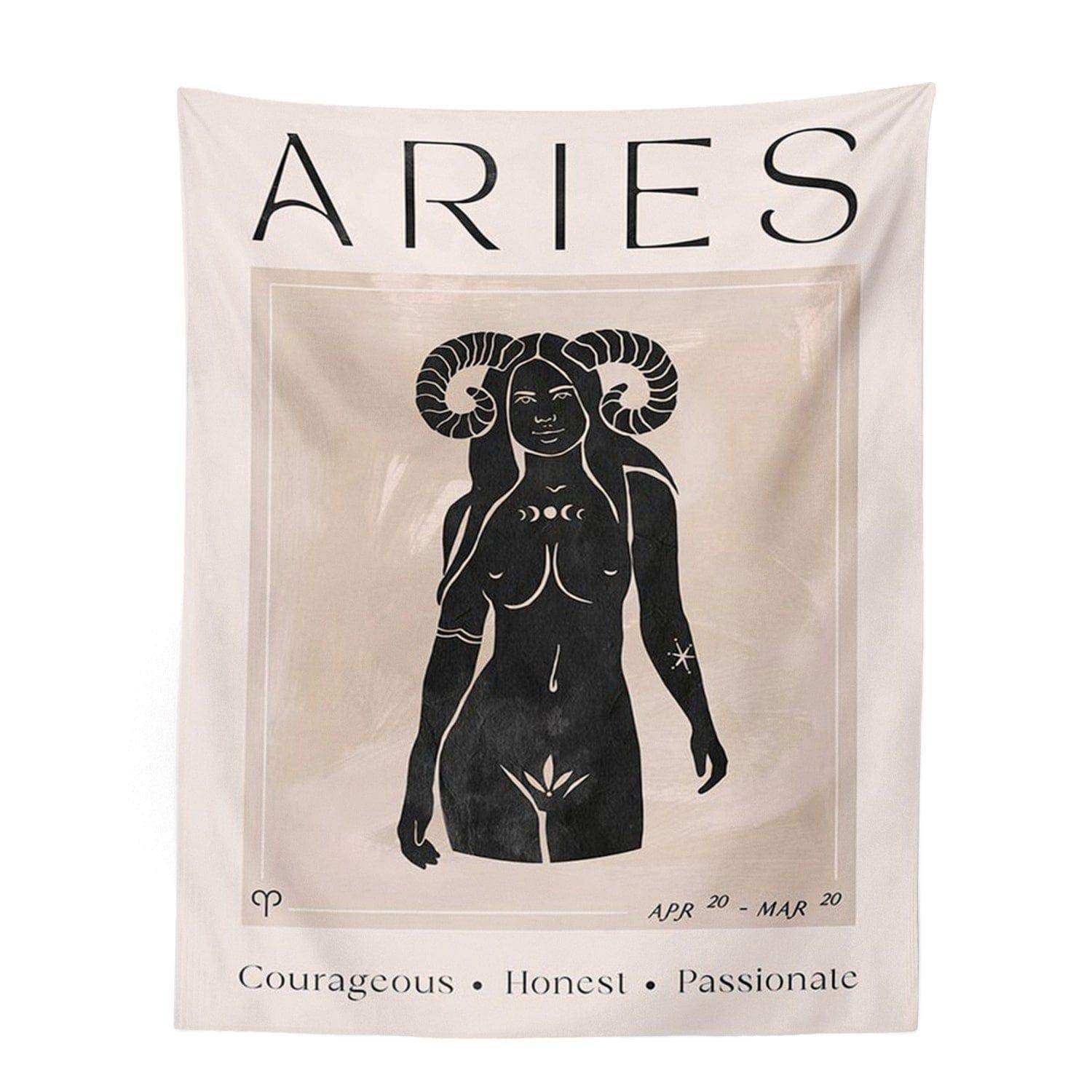 Minimalist zodiac artwork from the Astrology Tapestry collection