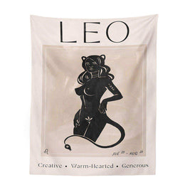 Graphic zodiac details from the Astrology Tapestry range