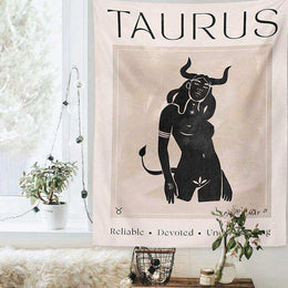 Astrology zodiac tapestry display example