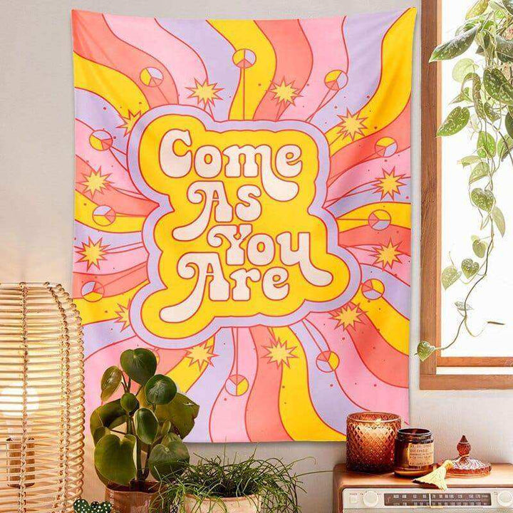 Come As You Are Retro Tapestry - Sickhaus - Quirky Home Accessories UK