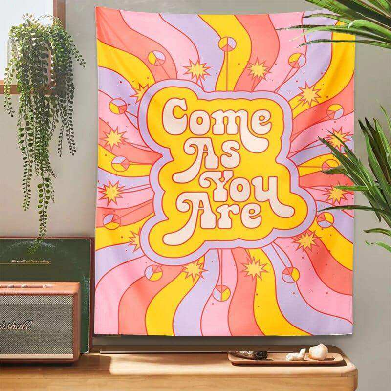 Come As You Are Retro Tapestry - Sickhaus - Quirky Home Accessories UK
