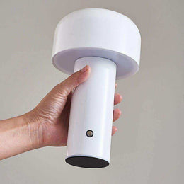 Mini Mushroom desk lamp shown in white finish
