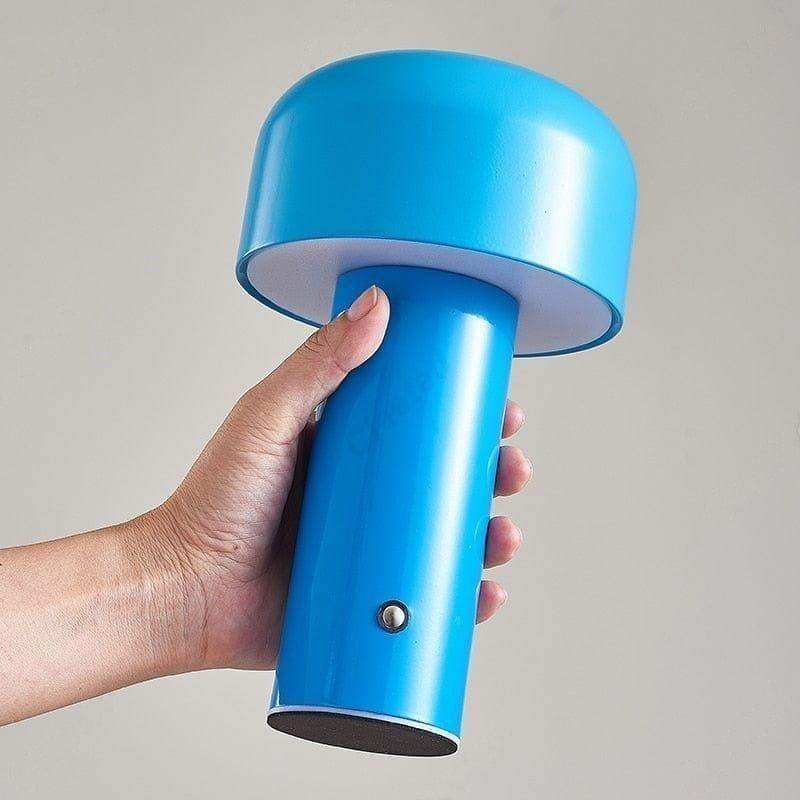 Mini Mushroom desk lamp shown in yellow finish