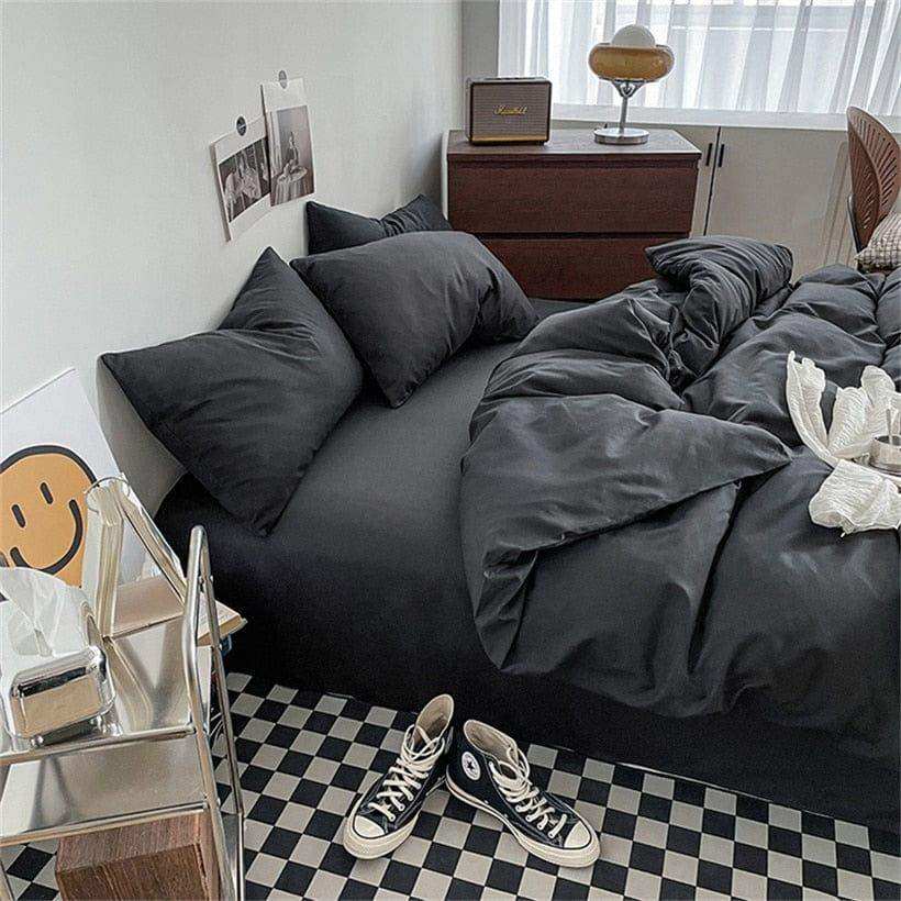 Noir Black Bedding Set - Sickhaus - Quirky Home Accessories UK