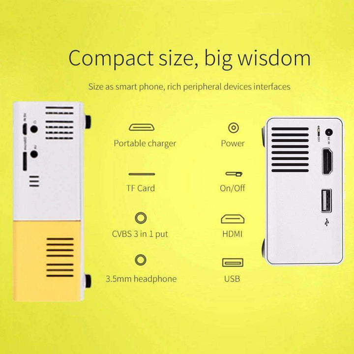 PeakLife Portable Mini Projector - Sickhaus - Quirky Home Accessories UK