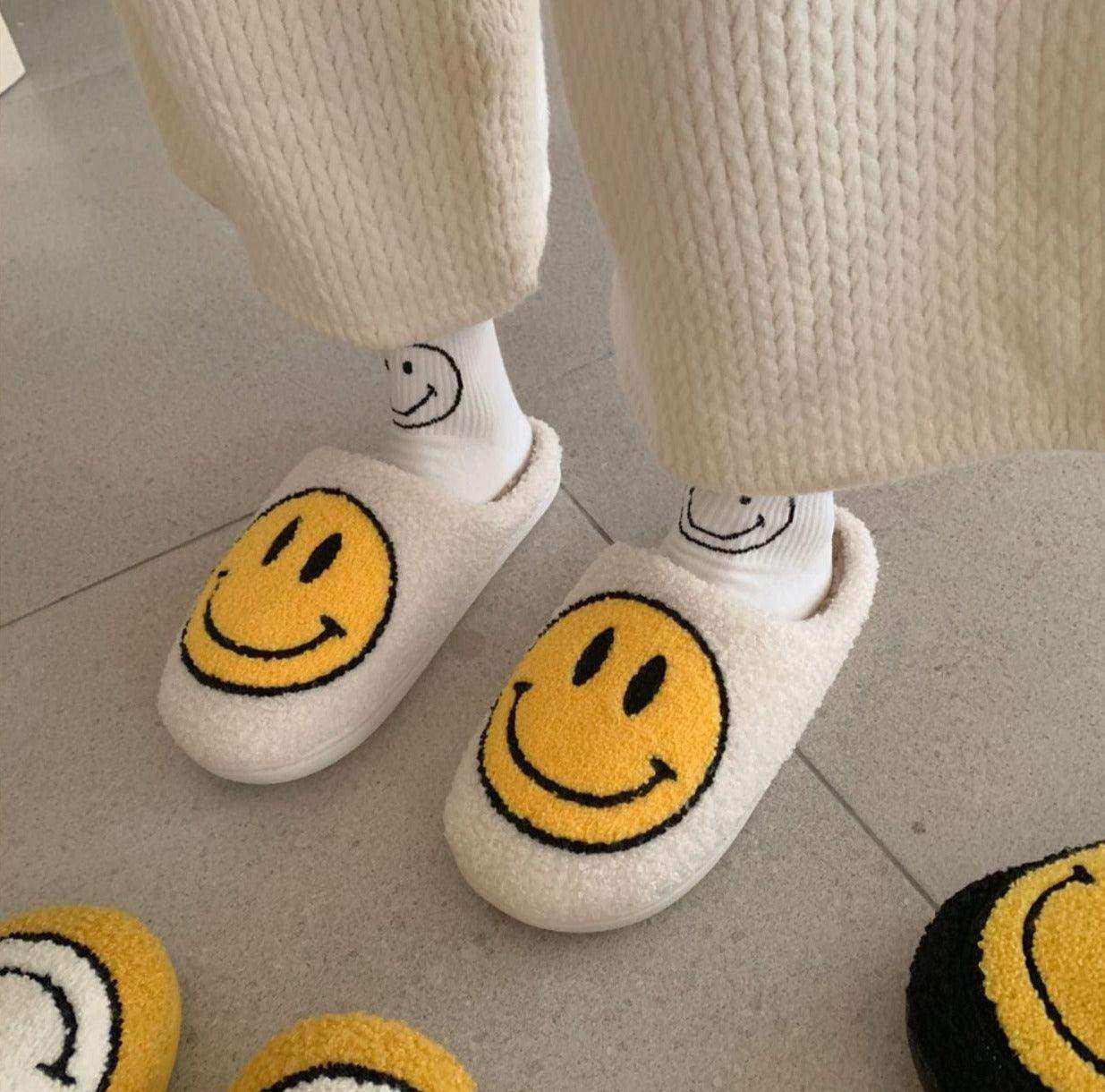Smiling Slippers showing the textured anti-slip sole