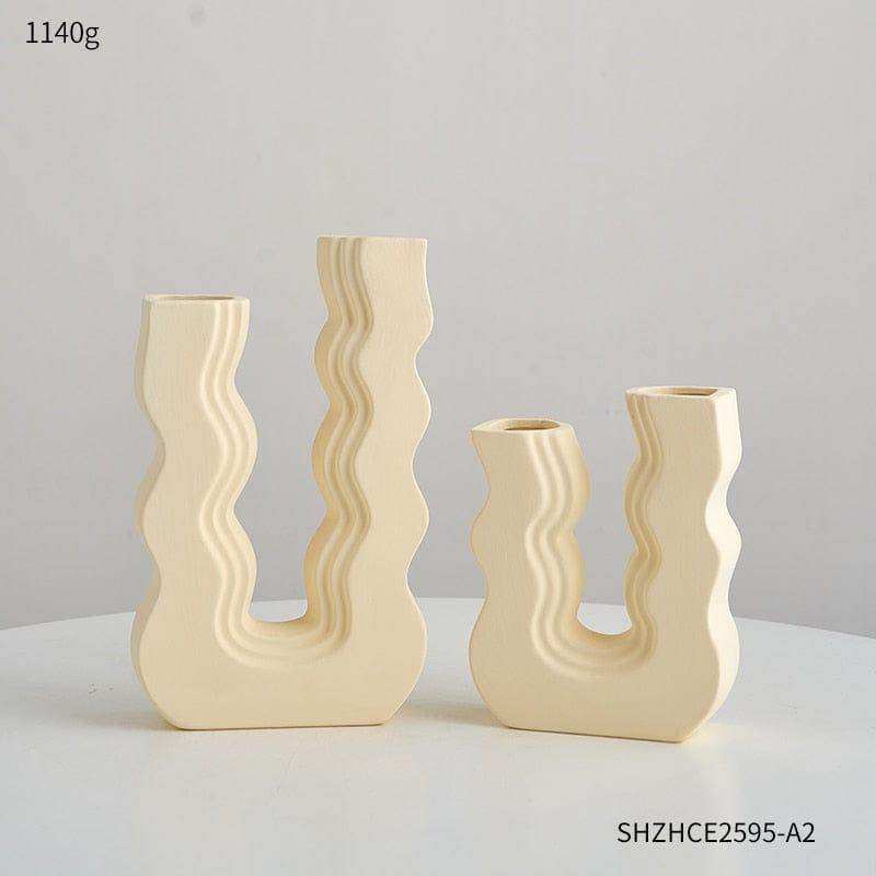 Coordinated Wavy Wonder Vase pair